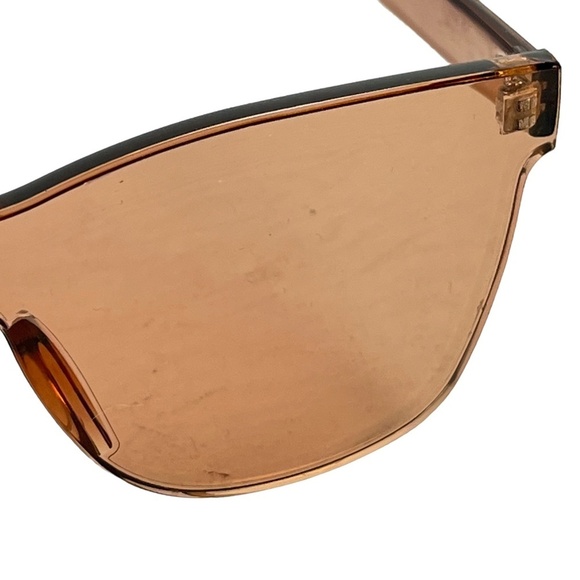 Sunglasses Sun Glasses Women's Shades Rimless Plastic Brown Vacation Summer Pool - Picture 15 of 16